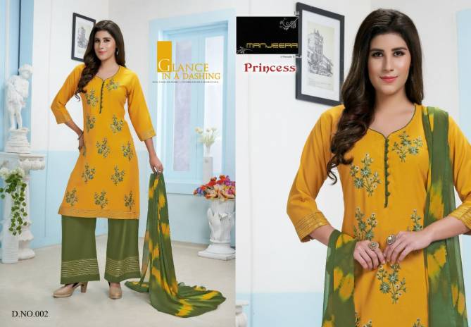 Manjeera Princess Ethnic Wear Ready Made Wholesale Dress Collection
